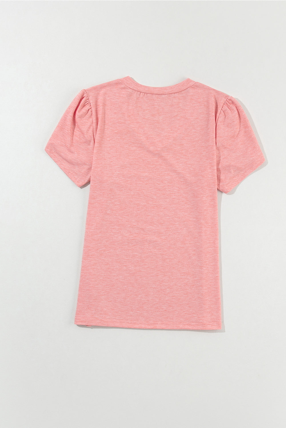 Mist Green Petal Sleeve V Neck T-Shirt