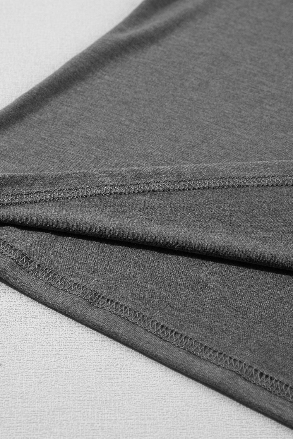 Mist Green Petal Sleeve V Neck T-Shirt